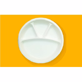 12" 4 compartment plates