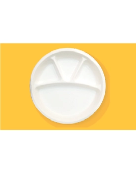 12" 4 Compartment Plates