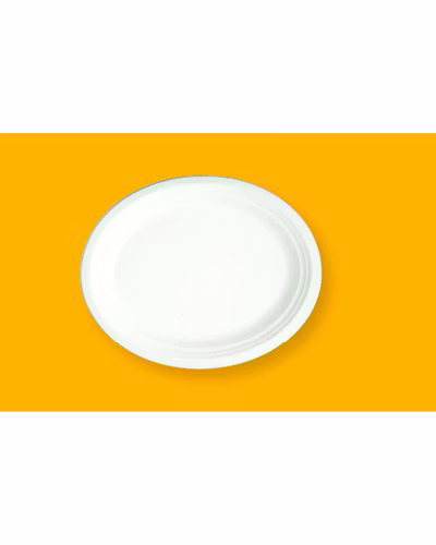 12.5 X 10&quot; Oval Plate-BAGASSE-OP