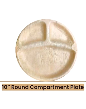 10” Round Compartment Plate