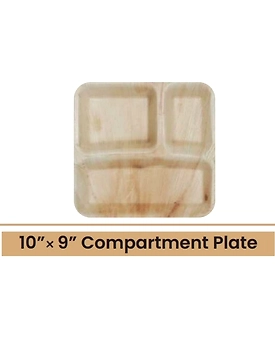 10” 9” Compartment Plate +