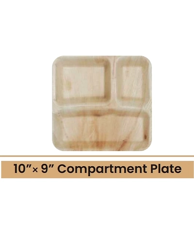 10” 9” Compartment Plate +-ARECA-COM10-09