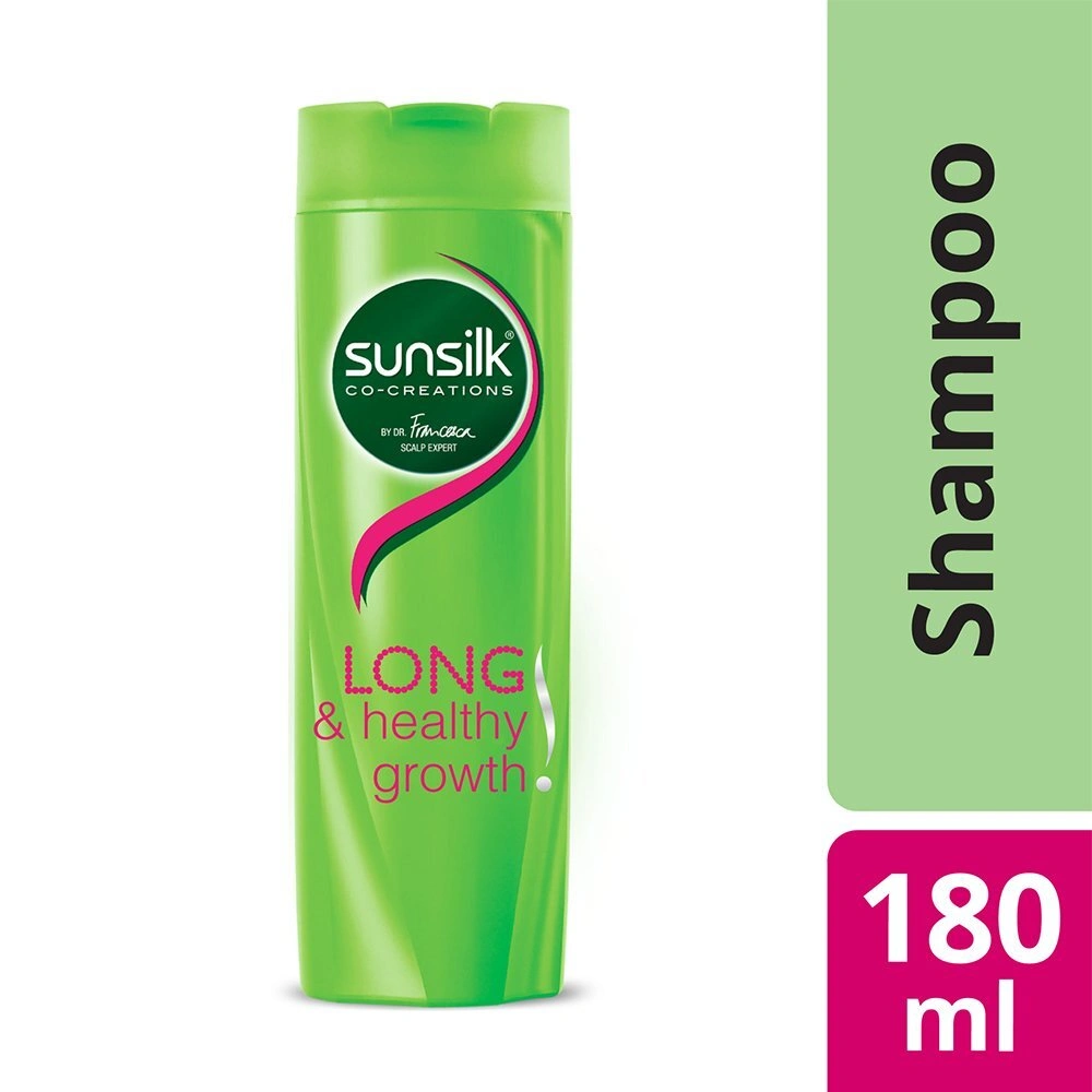 Sunsilk Shampoo - Long &amp; Healthy Growth (Gree...-BM1330