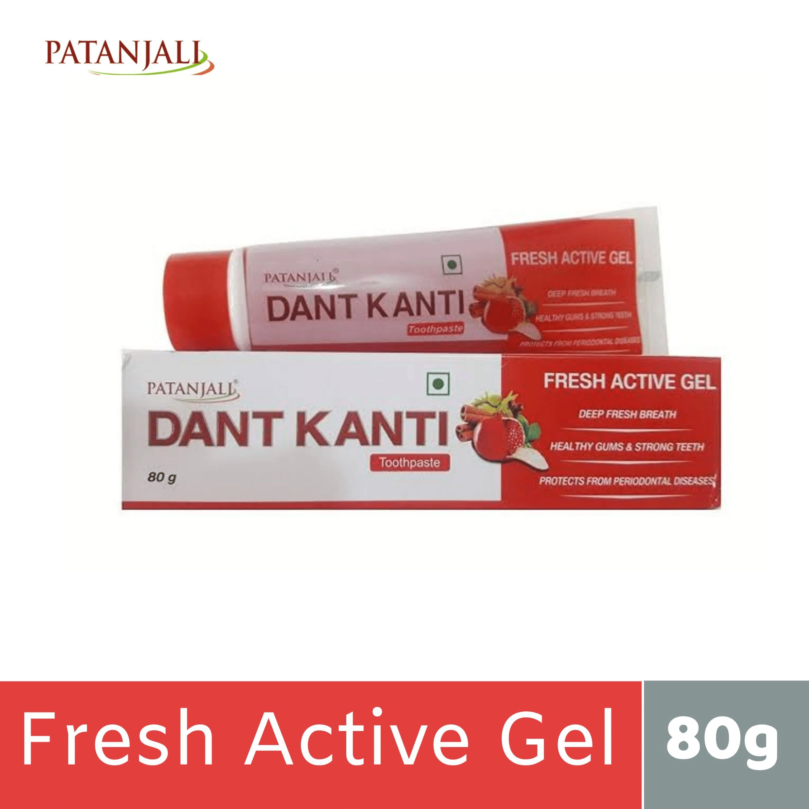 Patanjali Dant Kanti Fresh Active Red Gel - 8...-BM1035