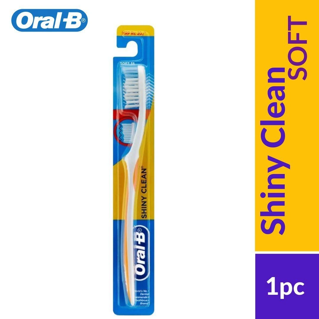 Oral-B Shiny Clean Soft ToothBrush 1Pc(Colour...-BM1043