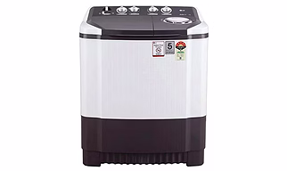 LG 8.0 kg 5 Star Semi-Automatic Top Loading Washing Machine (P8030SGAZ, Dark Grey)