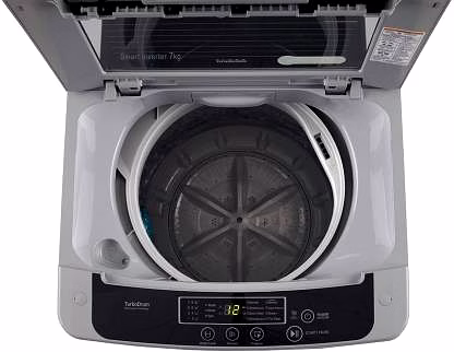 LG 7 kg 5 star Fully Automatic Top Load Silver  (T70SKSF1Z) image 2