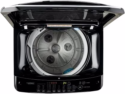 LG 8 kg 5 Star Rating Jet Spray Fully Automatic Top Load Black  (T80SJBK1Z) image 2