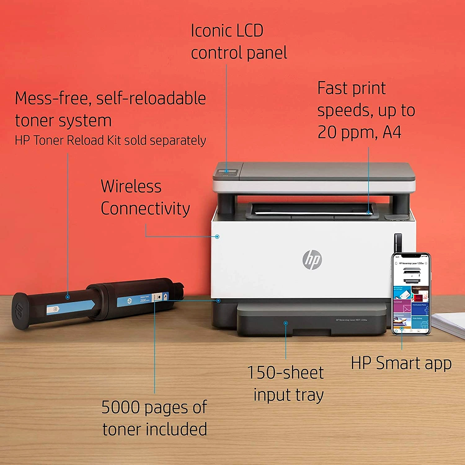 Как заправить принтер hp neverstop laser mfp 1200w