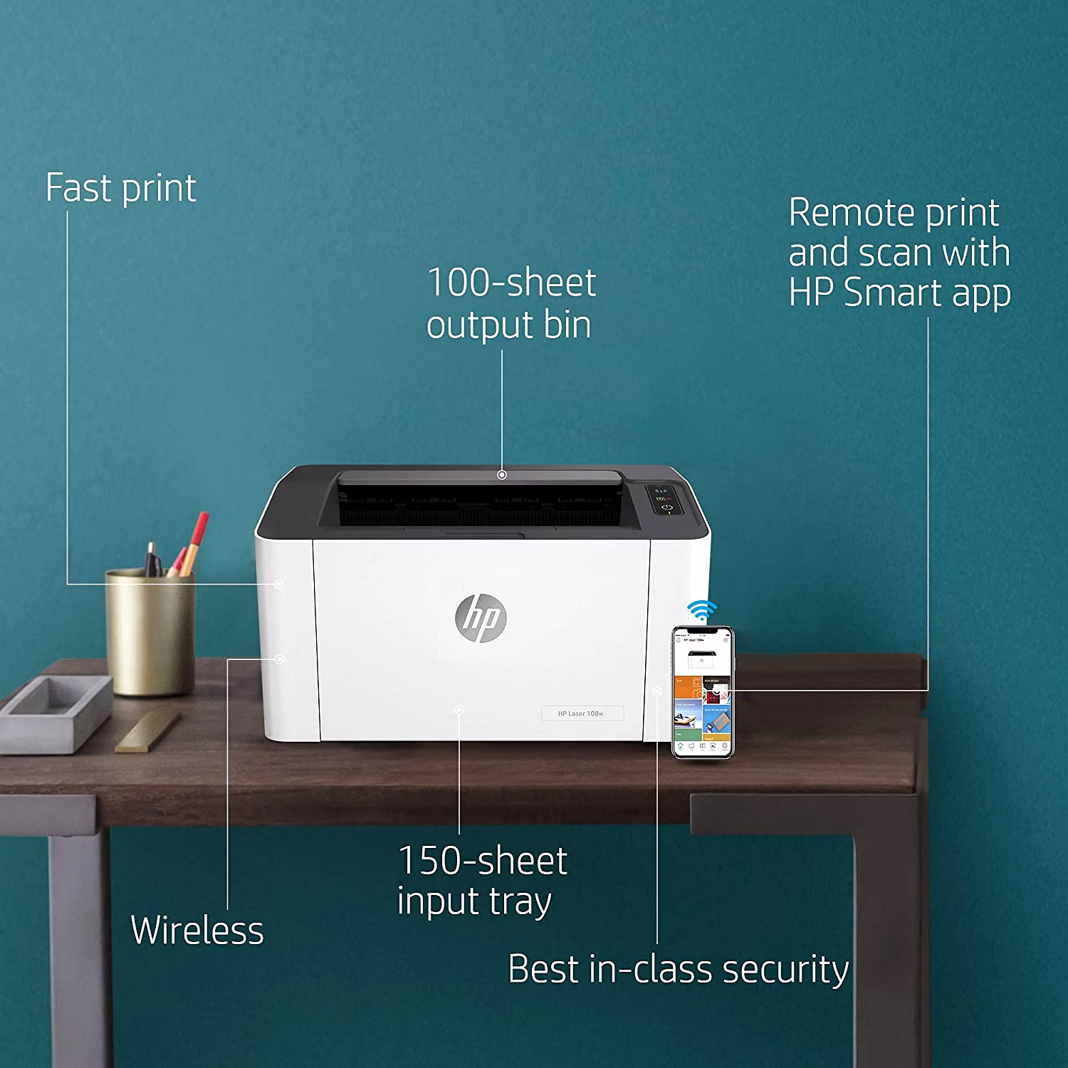 hp laser printer 108w