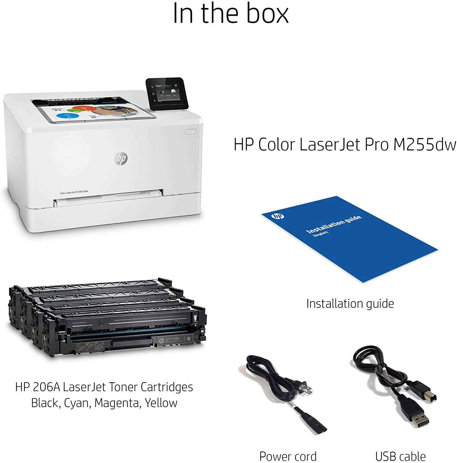 HP Color LaserJet Pro M255dw Wireless Laser Printer, Remote Mobile Print, Duplex Printing-4