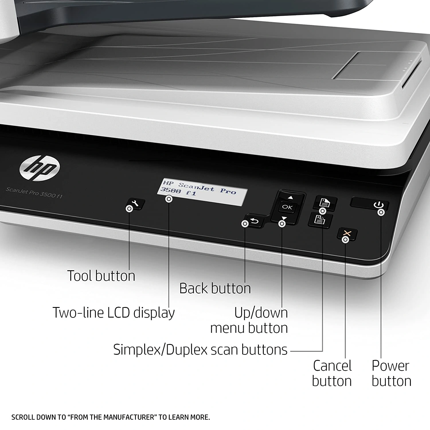 HP ScanJet Pro 3500 f1 Flatbed Scanner-3