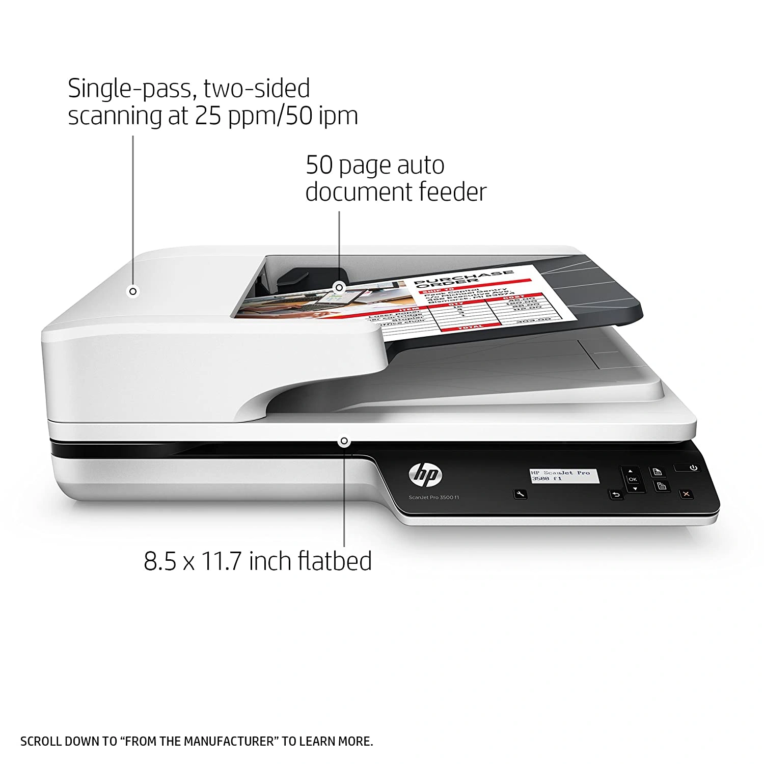 HP ScanJet Pro 3500 f1 Flatbed Scanner-5