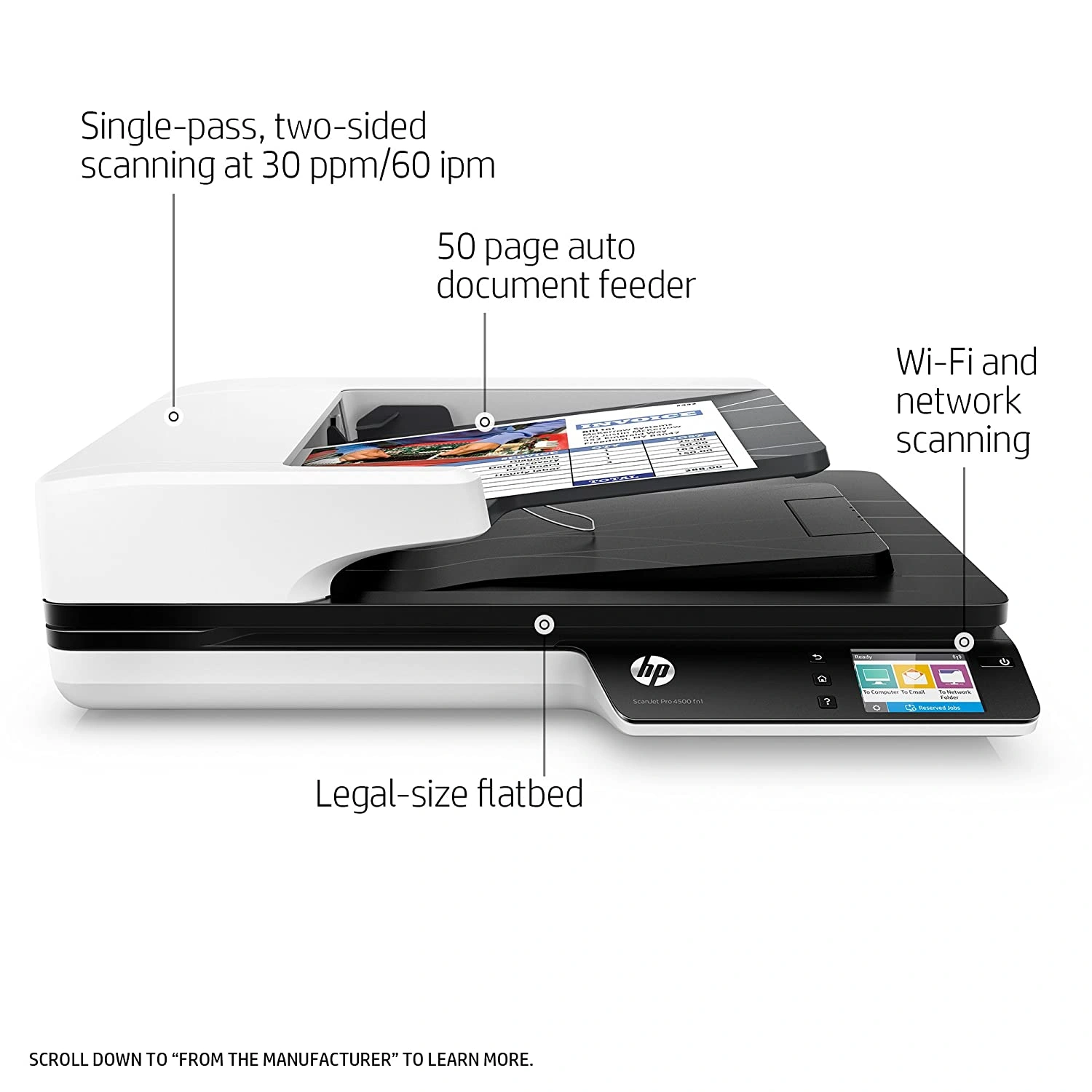 HP ScanJet Pro 4500 fn1 Network Scanner-2