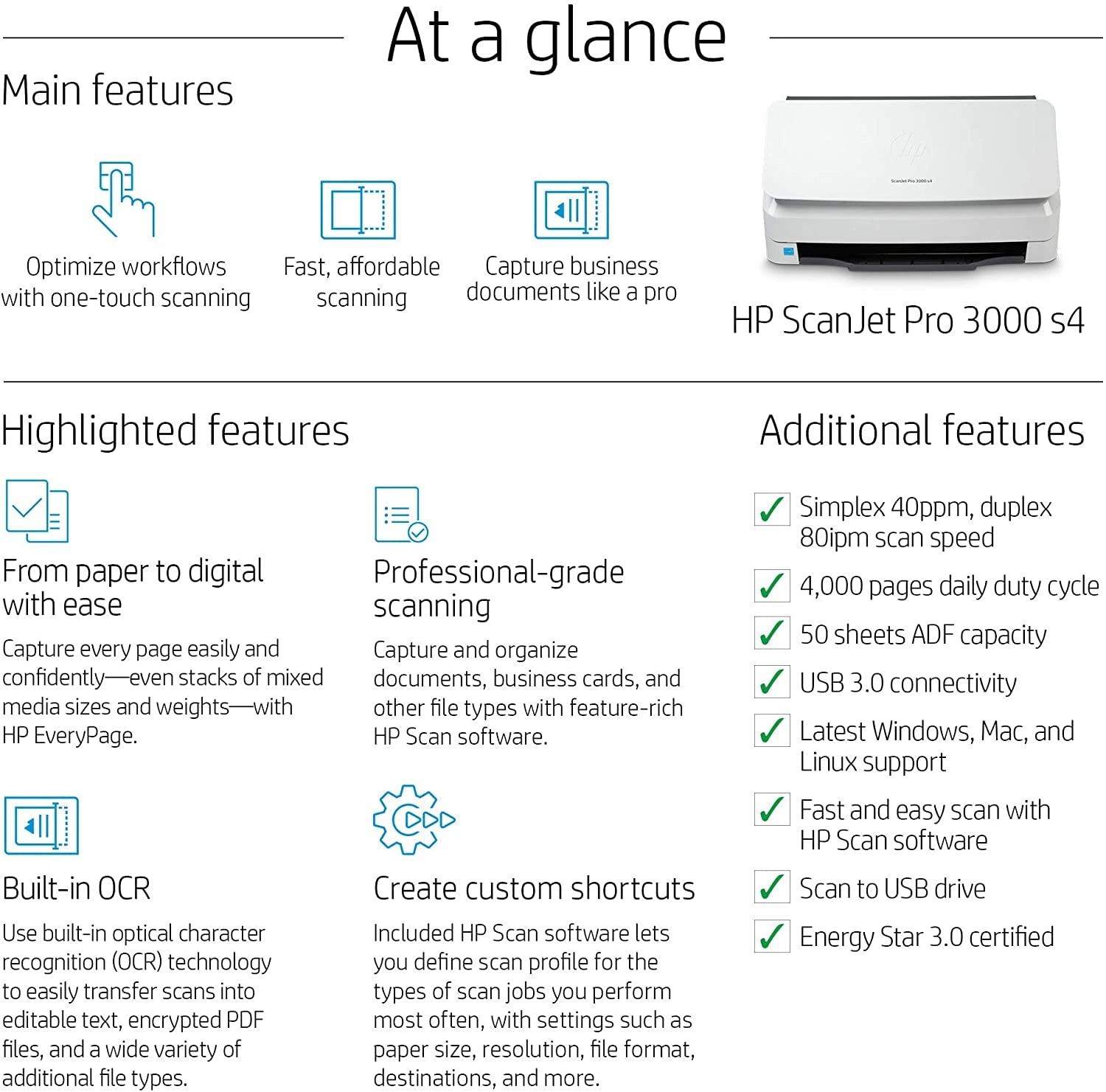 HP ScanJet Pro 3000 s4 Sheet-feed Scanne-3