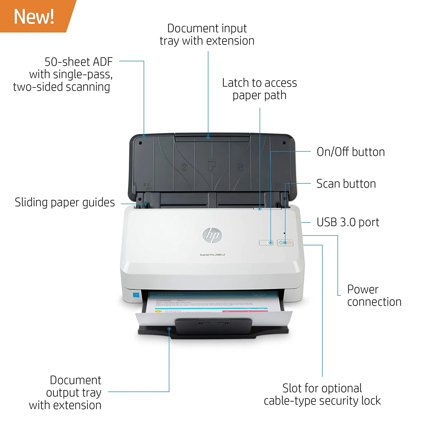 HP ScanJet Pro 2000 s2 Sheet-feed Scanner-1