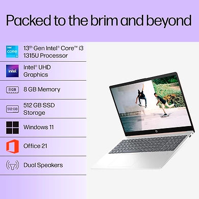 HP Laptop 39.6 cm (15.6) 15-fd0467TU, Silver - Buy Now at Expert Solutions India-2