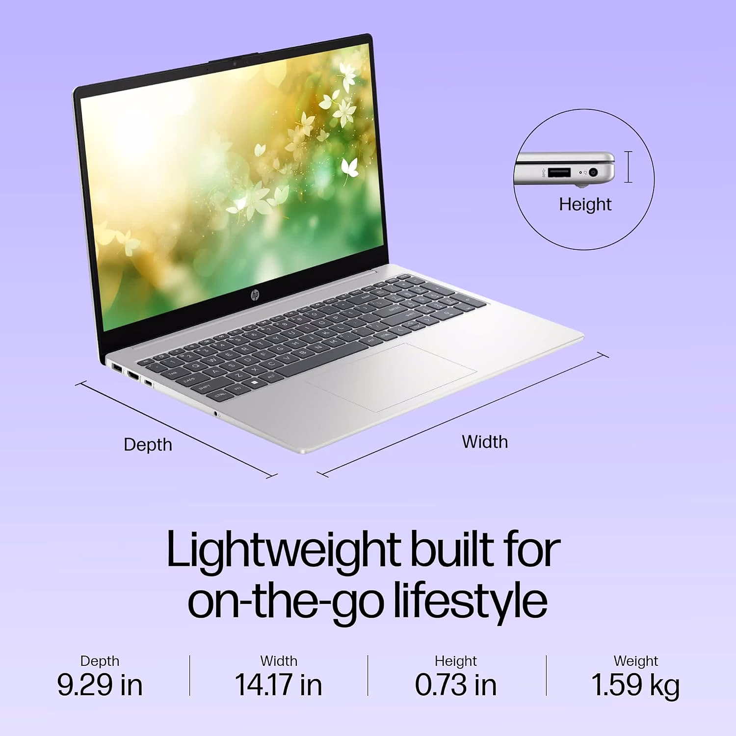 HP Laptop 39.6 cm (15.6) 15-fd0467TU, Silver - Buy Now at Expert Solutions India image 3