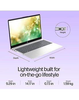 HP Laptop 39.6 cm (15.6) 15-fd0467TU, Silver - Buy Now at Expert Solutions India