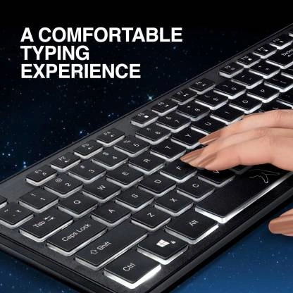 USB Keyboard FINGERS Magnifico Moonlit Wired   (Black)-1