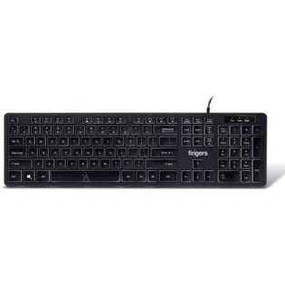 USB Keyboard FINGERS Magnifico Moonlit Wired (Black)