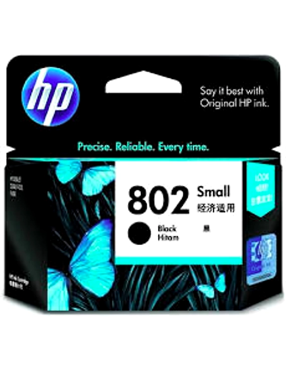 HP 802 SMALL BLACK ORIGINAL-802SK