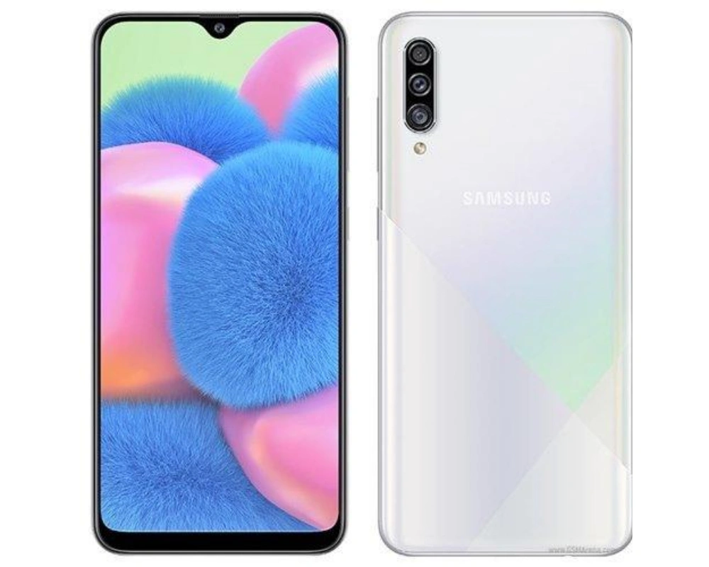 Samsung Galaxy A30s (64 GB, 4 GB RAM,Prism Crush White)-MOBSMA307FZBK