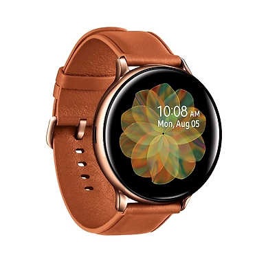 Samsung Galaxy Watch Active 2 Steel Smartwatch  (Black Strap, Regular)-1