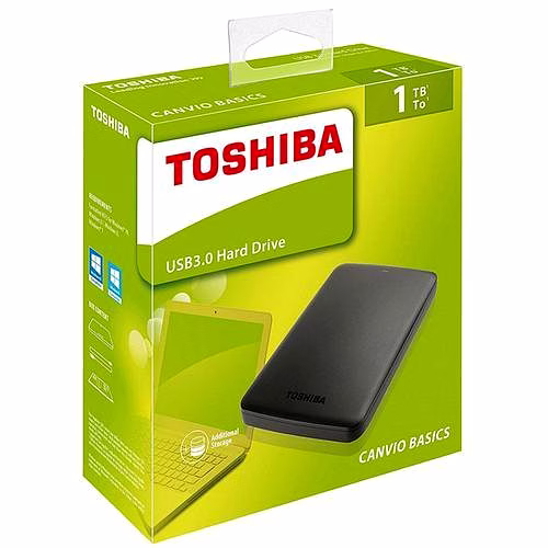 HDD TOSHIBA 1TB CANVIO BASICS EXTERNAL image 1
