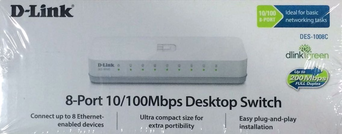 D-Link 8-Port 10/100Mbps Desktop Switch image 1