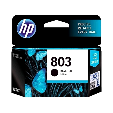 HP 803 SMALL BLACK CARTRIDGE-F6V23AA