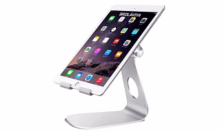BROLAVIYA® Aluminium Mobile/Tablet Stand : Desktop Stand Holder for All Smart Phones,Tab, E-Reader, Other Tablets (4-13 inch)