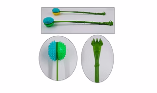 BROLAVIYA® 2 pack 2 in 1 Massage Itching Stick with Back Scratcher for Troublesome Itchy Spots and Relief, Multicolor