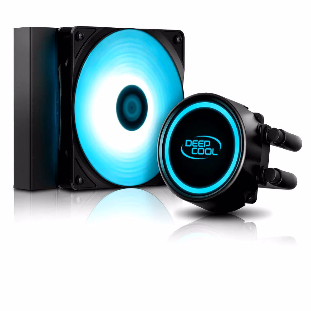 Deepcool GAMMAXX L120T Blue LED CPU Liquid Cooler for Socket Intel LGA2066/2011-v3/2011/1200/1151/1150/1155/1366 AM4/AM3+/AM3/AM2+/AM2/FM2+/FM2/FM1 image 1