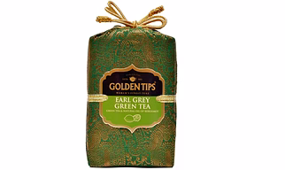 Golden Tips Earl Grey Green Tea Loose Leaves Brocade Bag (100 Gram, 50 cups)