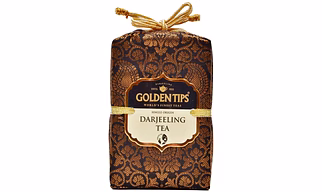 Golden Tips Darjeeling Black Tea Loose Leaves Brocade Bag (100 Gram, 50 cups)