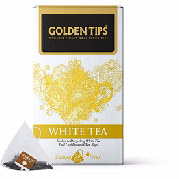 golden tips darjeeling pyramid white tea bag (20 cups, 30 grams)