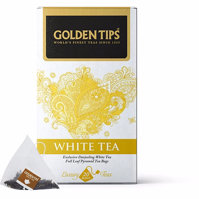 golden tips darjeeling pyramid white tea bag (20 cups, 30 grams)