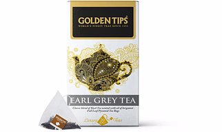 Golden Tips Darjeeling Pyramid Earl Grey Tea Bag (20 cups, 40 Gram)