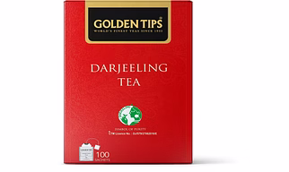 Golden Tips Pure Darjeeling Black Tea Bags (100 Bags, 200 Gram)