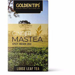 golden tips ginger mastea loose leaves spicy indian chai (125 gm - 62 cups)