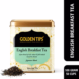 golden tips english breakfast assam black tea (100 gram, 50 cups)