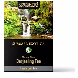 golden tips summer exotica second flush darjeeling black tea (8.81oz - 250 gm - 125 cups)