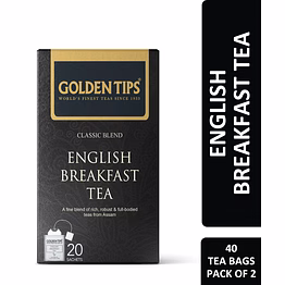 golden tips classic blend english breakfast tea bags | 100 tea bags | 200 grams