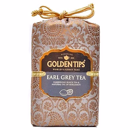 golden tips -darjeeling earl grey loose leaves black tea brocade bag (200 gram 100 cups)