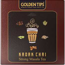 golden tips loose leaves assam spicy masala blend kadak chai pouch (250 cups, 500 gram)