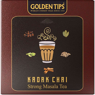 golden tips loose leaves assam spicy masala blend kadak chai pouch (250 cups, 500 gram)