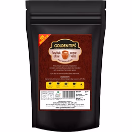 golden tips loose leaves black tea strong flavoury, blended with a variety of aromatic spices (250 gram, 125 cups)