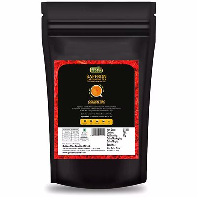golden tips saffron cardamom ctc exotic chai (50gram-25 cups)