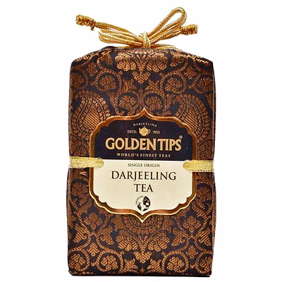 golden tips darjeeling black tea brocade bag (200g- 100 cups)